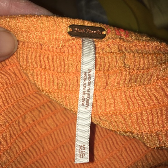 Free People Lana Golden Poppy Top NWT Size XS - Picture 6 of 7